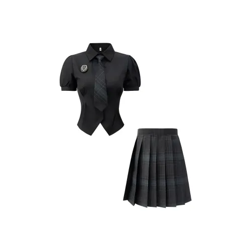 DOSOHEB Two Piece Skirt Sets Women's
