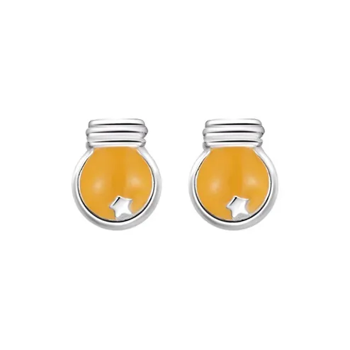 ALI THE FOX S999 Silver Stud Earrings Women's-3