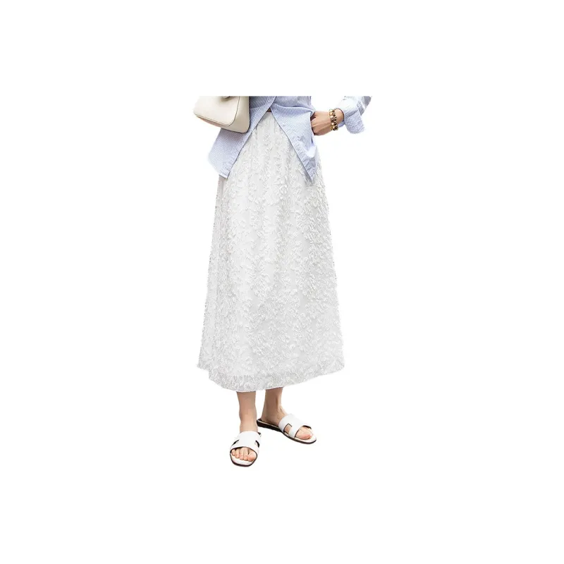 Cypress House Casual Long Skirt Women's White-0