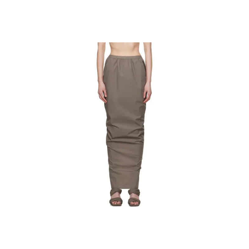 RICK OWENS/RO Casual Long Skirt Women's Taupe-0