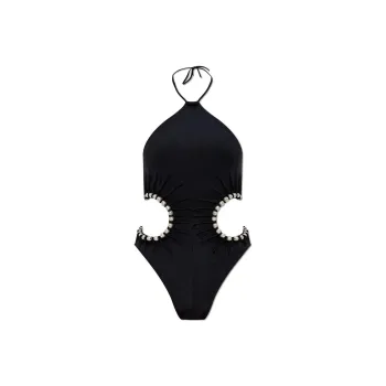 CULT GAIA Sibel Embellished Cut Out One Piece Swimsuit