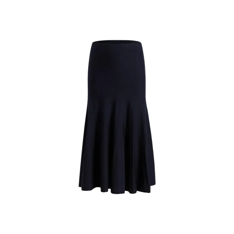 KHAITE Mayu Skirt 'Midnight Navy'-0