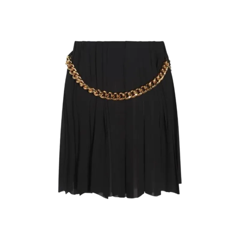 Balenciaga Pleated Chain Detailed Skirt-0