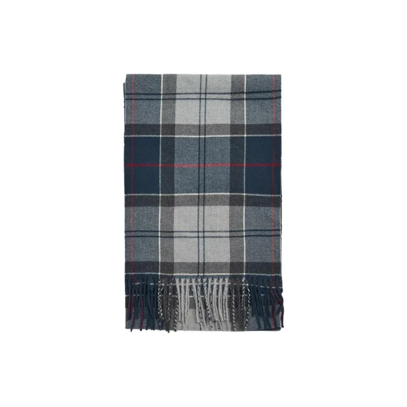 BARBOUR Acrylic Knit Scarves Unisex Black-1