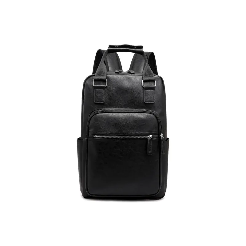 H YXIANG PU Backpack Men's Multicolor-0