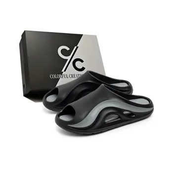 Colorful Creations EVA Slip Resistant Abrasion Resistant Quiet Slide Slippers Men's