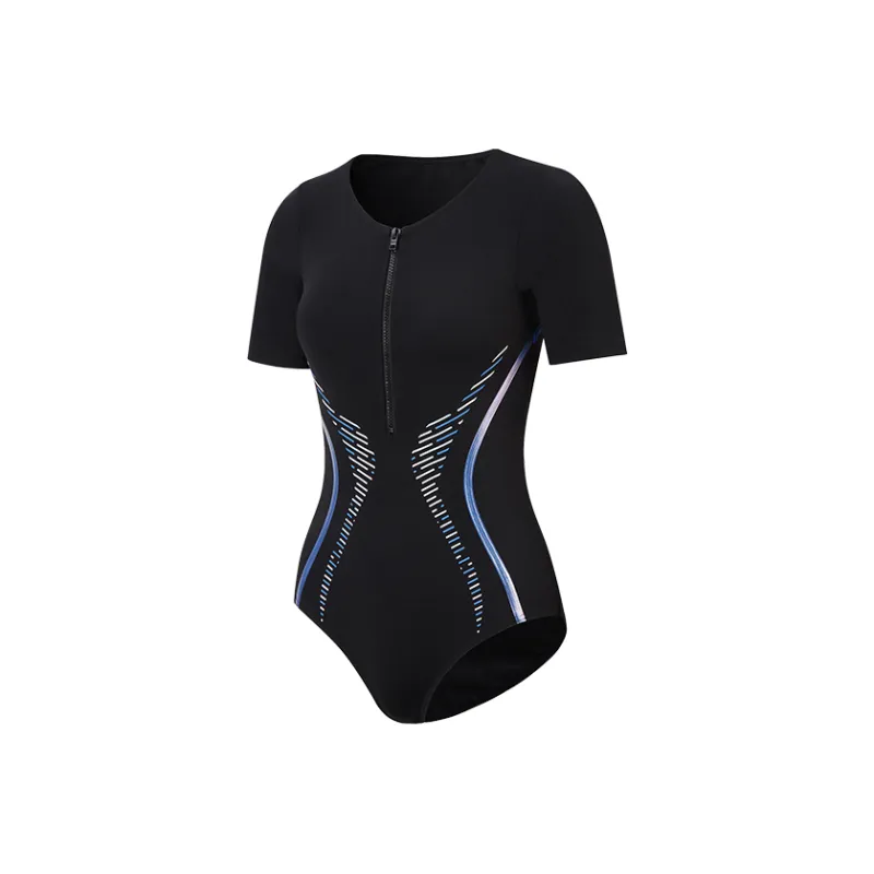 Speedo One-piece Swimsuit Women's Black/Blue-0