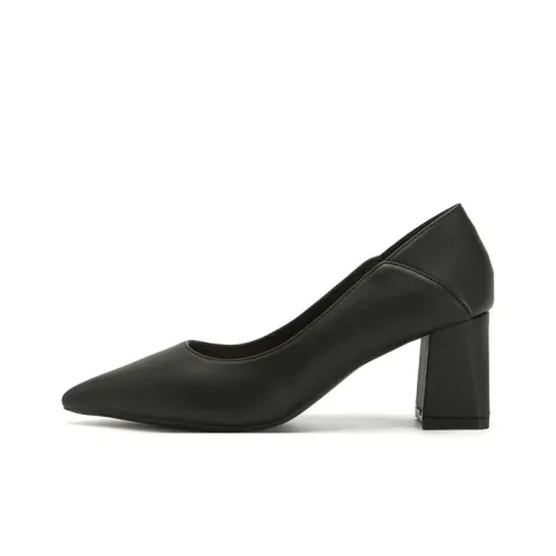 QITUMAUL Chunky Heel High Heels Women's