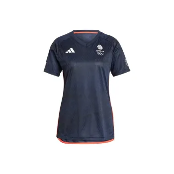 Adidas British Football Team Olympics Collection TEAM GB FOOTBALL JERSEY Soccer Jerseys Women's Legend Ink