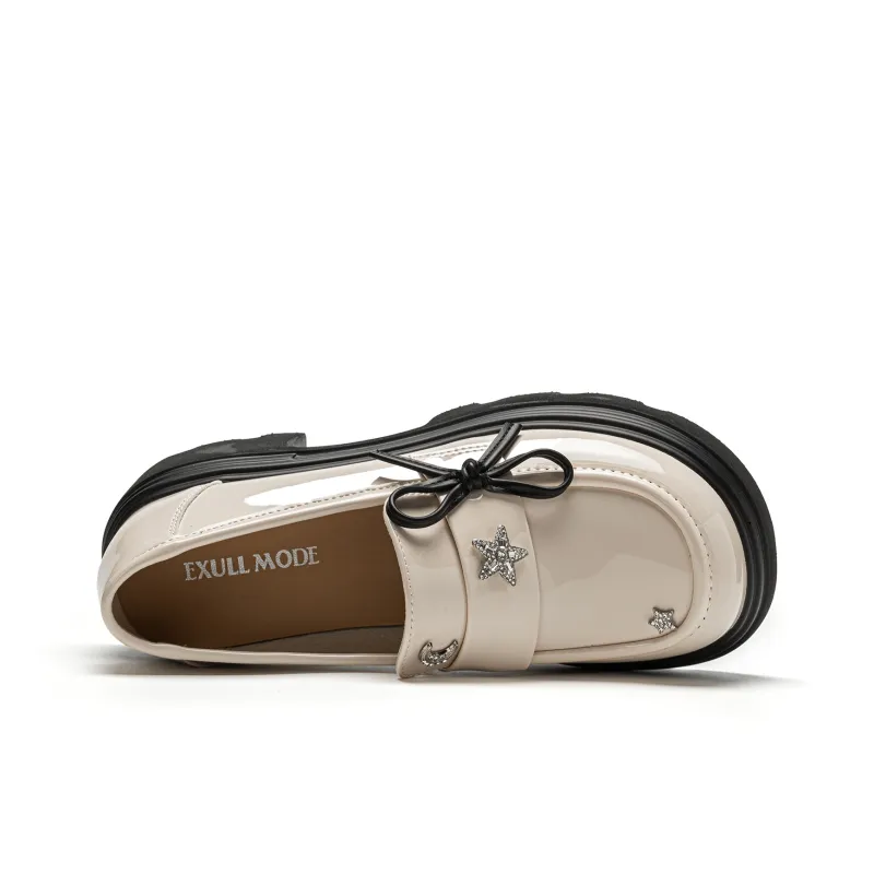 EXULL Q Loafers 6CM Women's Beige-3
