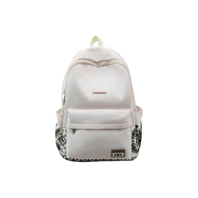 AIBAG Nylon Backpack Unisex White/Gray/Black/Pink/Coffee/Green-0