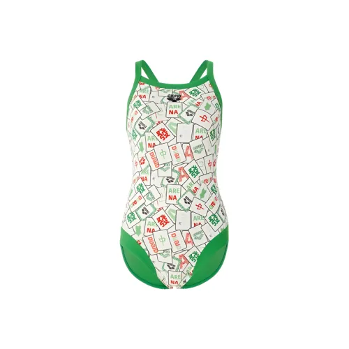 Arena One piece Swimsuit Women's White/Green