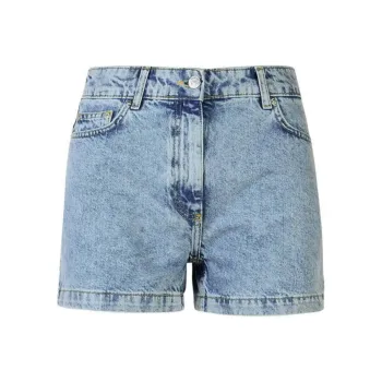 MOSCHINO Jeans Logo Patch Denim Shorts