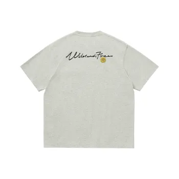 714STREET Heavyweight Casual Skin Friendly Comfortable 100% Cotton Half Sleeve Short Sleeved T Shirts Unisex
