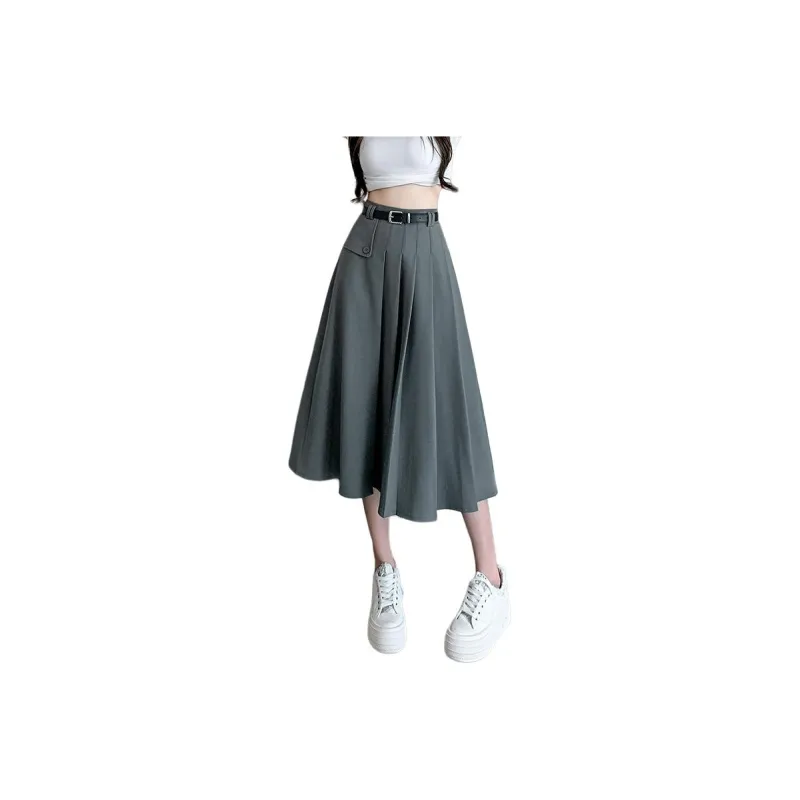 Oudifu Casual Long Skirt Women's-6