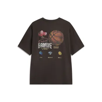 LiNing T Shirt Men's Dark Chocolate Umber