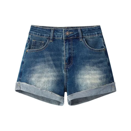 FHMY Denim Shorts Women's Blue
