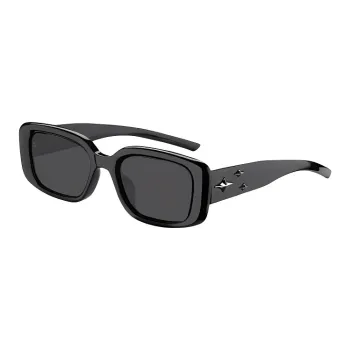 Wood Premium TR/Memory Plastic Square Sunglasses Women's