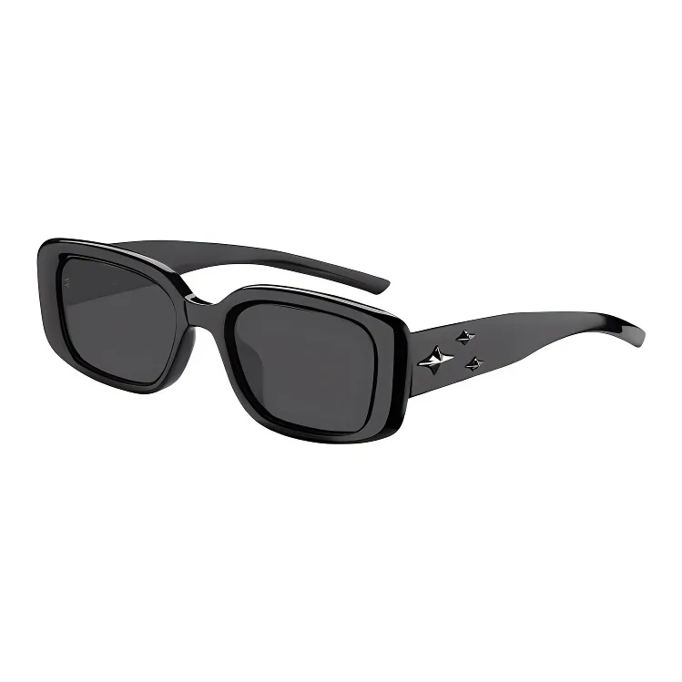 Wood Premium TR/Memory Plastic Square Sunglasses Women's-0