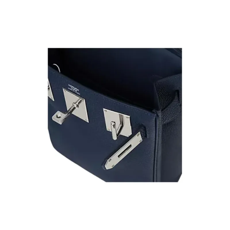 HERMES Hac A Dos Togo Calfskin Sling Bag Small Size Men's 7K Bleu Abysse Deep Sea Blue-2