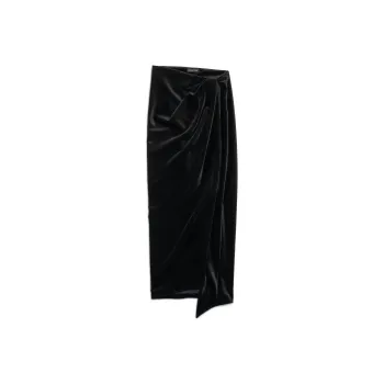 Balenciaga Velvet Midi Skirt