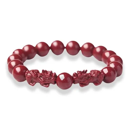 GIRATI Reconstructed Cinnabar Bracelets Unisex-6
