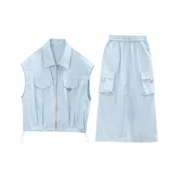 A Paradise For Awakening Skirt Set Women's Blue