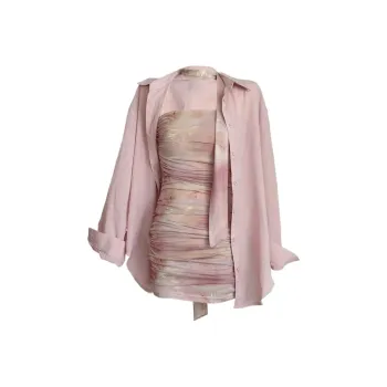 Icicofficial Skirt Set Women's Pink