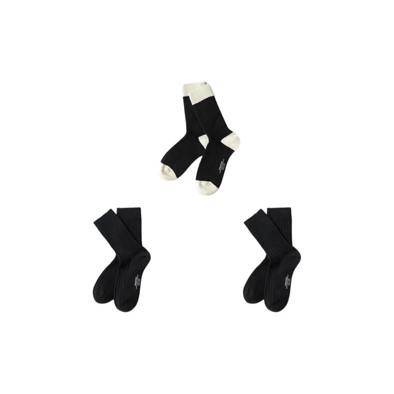 Under The Boots Mid Calf Socks Unisex 3 Pack-2