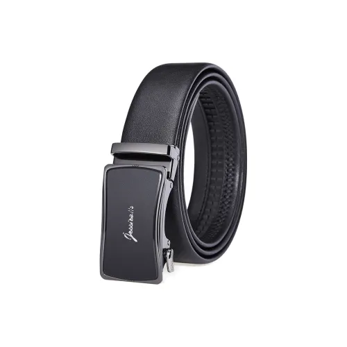 Jeccieziio Cow Leather Belts Men's Gunmetal Width 3.5cm, Writing A Greeting Card, Printing Photos