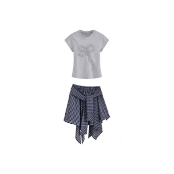 Zukizuki Skirt Set Women's Gray