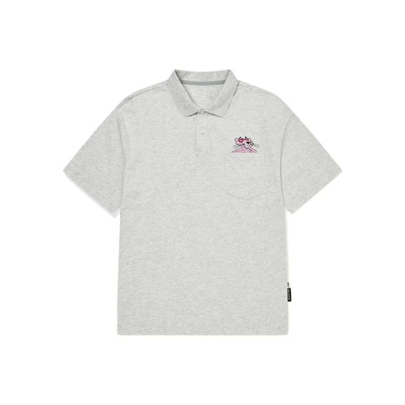 QIAODAN Polo Shirt Men's White Heather Gray-0