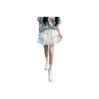 JECCI FIVE Casual Short Skirts Women's White