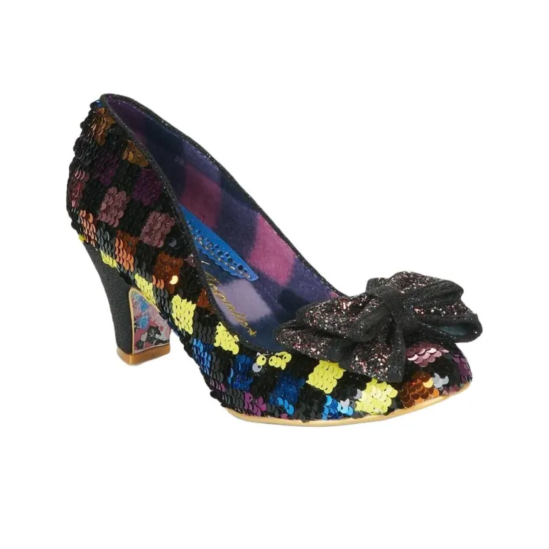 IRREGULAR CHOICE Ban Joe Cone Heel High Heels Women's Black-3