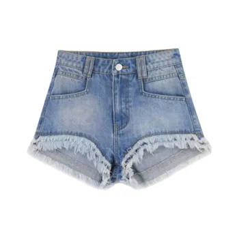 ZNZX Denim Shorts Women's Vintage Blue