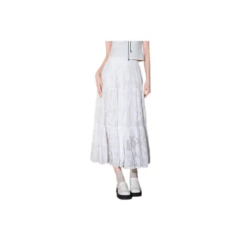 BANANA BABY Casual Long Skirt Women's White