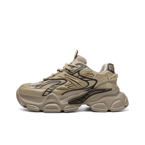 JEEP SPIRIT Low Top Chunky Sneakers Men's Brown