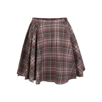 Selkie Collection SS24 Casual Long Skirts Women's British Rock Plaid