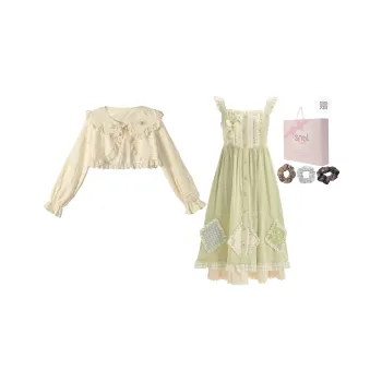 SNBL Two Piece Skirt Sets Women's Green
