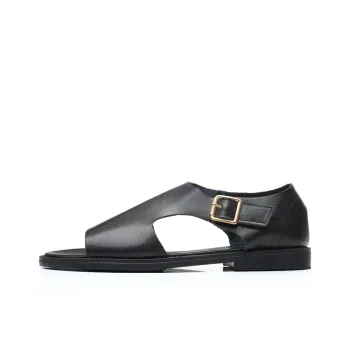 A Fairy Tale Of A Pair Of Shoes One Strap Sandals Men's Black