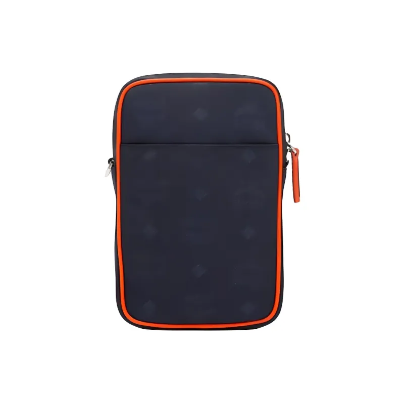 MCM Klassik Visetos Nylon Camera Bag Shoulder Bag Crossbody Bag Mini Men's Navy Blue-2