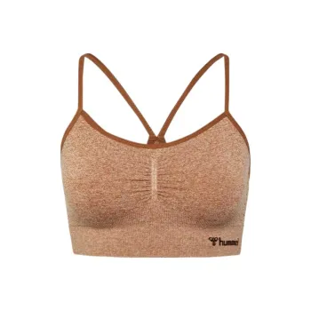 Hummel Seamless Sports Bra Sport Vests Women's Orange Yellow