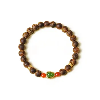 RIXIANGWAN Agarwood Bracelets Unisex