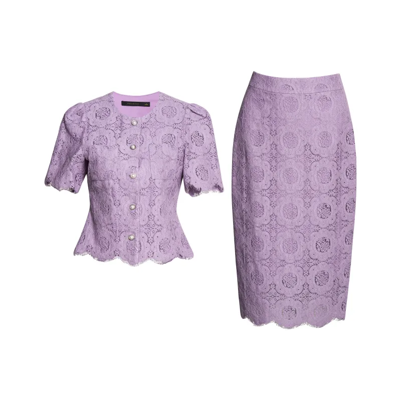 ROEYSHOUSE Two Piece Skirt Sets Women's-0