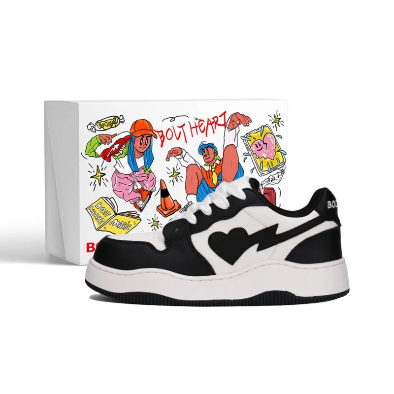 BOLTHEAR x AND U Anti Slip And Wear Resistant Height Increasing Low Top Skateboard Shoes Unisex-6