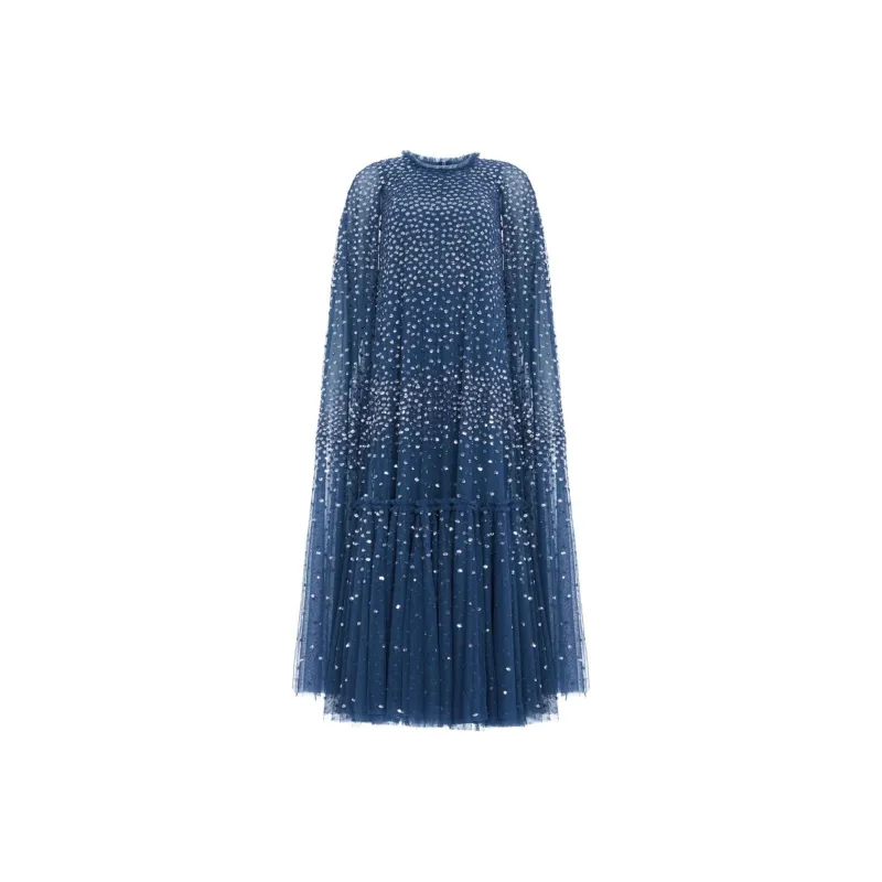 NEEDLE & THREAD Caped Gown-0