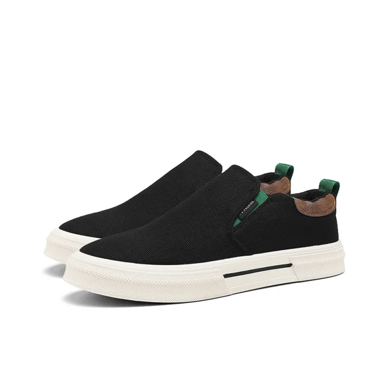 HACKBUTEER Low Top Canvas Shoes Men's Box Included-7