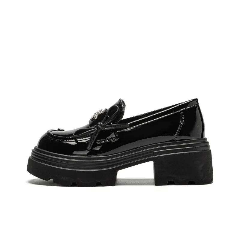 EXULL Q Loafers 6CM Women's Black-0