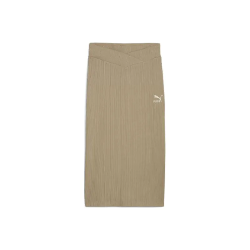 PUMA Falda Midi En Rib Classics-0