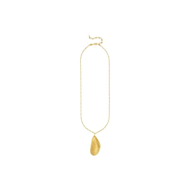 ANNI LU Brass 18K Gold Plated, Freshwater Pearl Necklaces Unisex Gold-1
